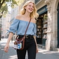 thumbnail image 2 of FALAN MULE Clear Crossbody Bag for Women, Small Transparent Shoulder Purse for Concerts and Sports Events, 2 of 7