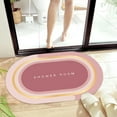 thumbnail image 5 of Aiteng Super Absorbent Diatomaceous Bath Rug Non Slip Bathroom Floor Mats, Pink, 5 of 5