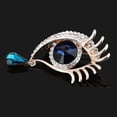 thumbnail image 2 of Segolike 4xCrystal Eye Brooch Tear Drop Sparkly Rhinestone Party Broach Pin Jewelry 4 Pcs, 2 of 7
