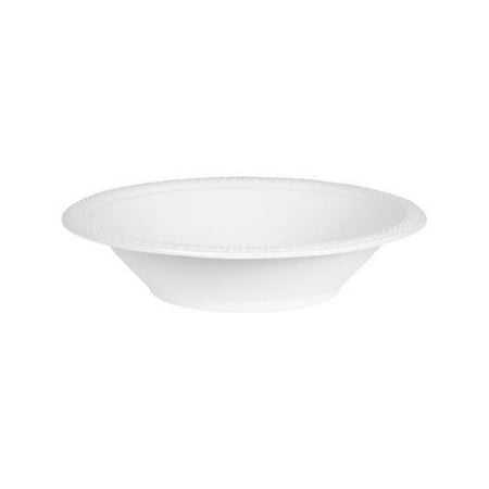 12 Oz White Plastic Bowl - White Plastic Bowls, 12 oz. (20 count) - Party Supplies