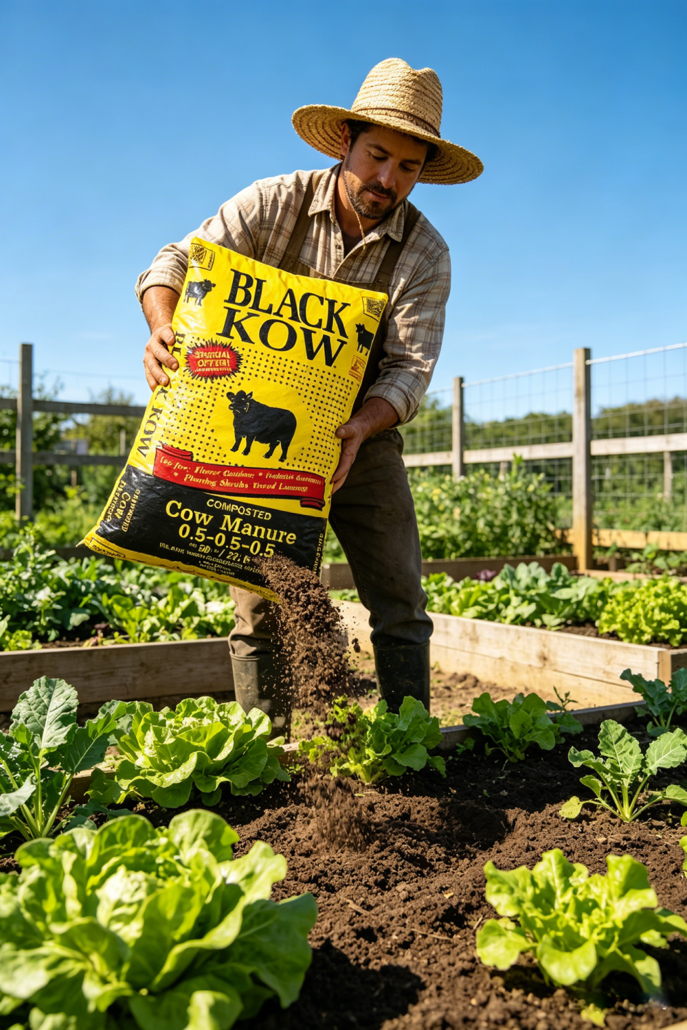Wjsp Composted Cow Manure 35 lb Bag Organic Fertilizer for Houseplants Tomato Vegetables Flowers