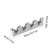 thumbnail image 3 of Organizador de pared con soporte para fregona de escoba | Estante de almacenamiento de plástico de alta resistencia para cocina, lavandería, garaje, jardín | 4 ranuras de sujeción, 36x6x4cm, blanco, 3 of 7