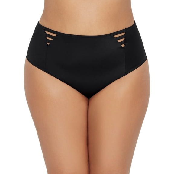 Elomi Womens Plus Size Magnetic High-Waist Bikini Bottom Style-ES7195