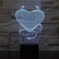 thumbnail image 2 of I Love You to The Moon and Back, 3D Illusion Lamp Flower, Bear 3D Visual Night Light, I Love You Gifts for Him Lamps for Adults, Love Lights Neon Sign Light Xmas Birthday Decoration, 2 of 7