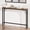Brown without socket, variant on 5.9" Narrow Console Table with Power Outlets, Compact Sofa Table with Storage, Sleek Design for Living Room, Entryway, Hallway, and Foyer (Grey)