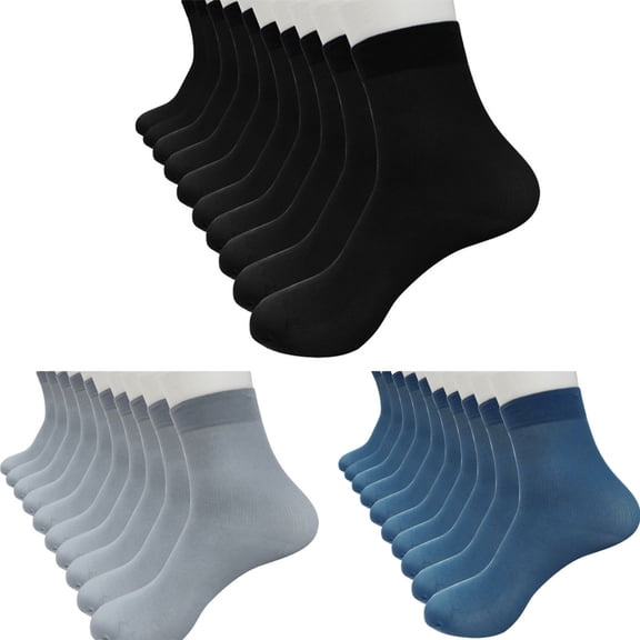 10 Pairs of Socks Men Women Crew Cushion Socks Work Athletic Running Socks Casual Soft Breathable Socks Dark Blue, One Size