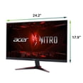thumbnail image 5 of Acer Nitro 27" WQHD (2560 x 1440) IPS Gaming Monitor, AMD FreeSync Premium Technology, Up to 240Hz, Up to 0.5ms, Black, VG272U W2biip, 5 of 9