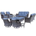 thumbnail image 2 of Fulljojor twelve Pieces Outdoor Patio Furniture Set, Rattan Wicker Sectional Swivel Rocker Chairs Sets, 2 of 9