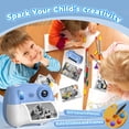thumbnail image 4 of Cámara Yakry Kids Instant Print con juegos y reproductor de MP3, color azul, 4 of 9