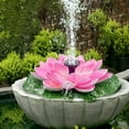 thumbnail image 2 of Naxoaeo Solar Fountain Pump with Lotus Leaf, Solar Powered Fountain, Free Standing Floating Solar Bird Bath Fountain Bird Feeder Gardening Supplies for Pond, Pool, Outdoor, 2 of 5