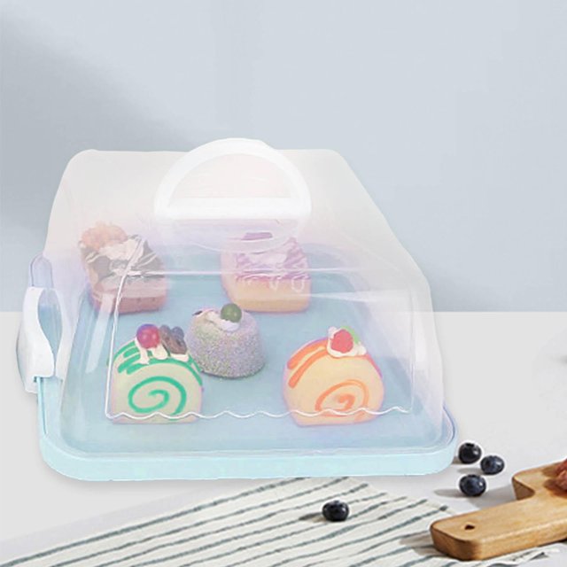 Soporte para Tartas BLESIY con Tapa 8 pulgadas azul