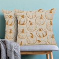 thumbnail image 2 of Fall Pillow Covers 18x18 Set of 2, Burnt Orange Pumpkin Autumn Outdoor Farmhouse Decorative Throw Pillowcase Thanksgiving Autumn Harvest Cushion Cover for Sofa Couch Living Room Bed Decor, 2 of 6