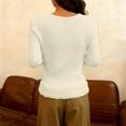 thumbnail image 4 of Hearthz Fleece Lined Shirt Women Long Sleeve Scoop Neck Womens Base Layer Winter Warm Plush Thermal Tops for Women, 4 of 4