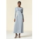 thumbnail image 1 of Vestido Bellabarnetten Serafe de manga larga maxi con pliegues, 1 of 6