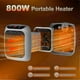 thumbnail image 2 of Portable 800W Ceramic Heater with Remote, Timer, LED Display & 2 Heat Settings, 2 of 5