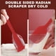 thumbnail image 3 of Espátulas de silicona Diseño de una pieza: espátula de goma pequeña para mezclar, cocinar y hornear, paquete de 3, rojo+verde+amarillo, 25,2*4,8 cm, 3 of 5