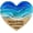 Thank You for Being Such a Wonderful Friend, variant on Ocean Pocket Heart – Mini Handmade Resin Beach Glass Ornament – Sea-Themed Heart Decor – Romantic Gift for Friends & Her, Wedding, Valentine’s Day (Never Forget The Difference You Make)