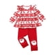thumbnail image 1 of Disfraz navideño para niña Saeaby, conjunto de ciervos con forma de copo de nieve rojo, 9-12 m, 1 of 9