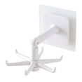 thumbnail image 1 of (White) Multifunctional Rotatable Kitchenware Storage Rack Bathroom Kitchen Free Punching Spatula Spoon Storage 6-Claw Hook, 1 of 14