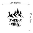 thumbnail image 4 of Home Wall Decal - Take a Hike - Lively Hot Air Balloon Design Lively Man Hiking in Beautiful Mountains - Proudly Hand Made Decal - Size: 27 In(W) x 30 In(H), 4 of 5