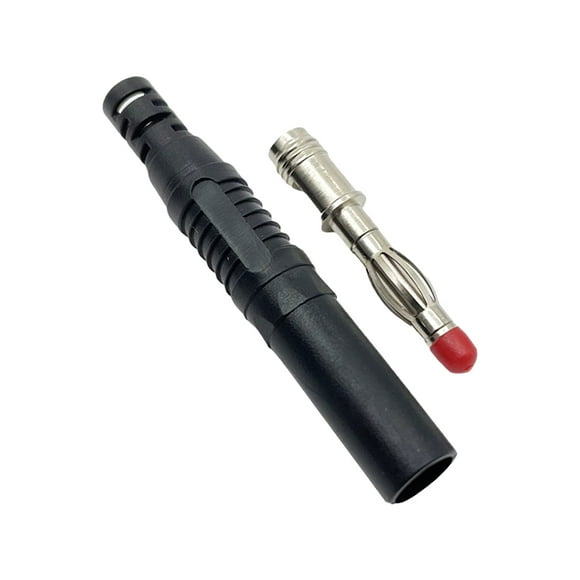 Scienceny Latón ABS Banana Plug portátil profesional reemplazo 4MM cable Audio equipo altavoz caja de sonido conector Accesorios Artesanía Negro Scienceny TO010378-02
