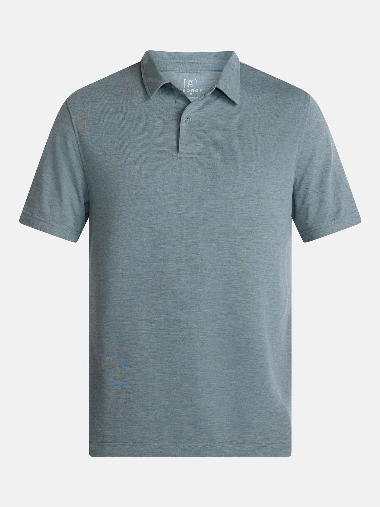 George Men's and Big Men's Double Knit Polo Shirt with Short Sleeves, Sizes S-5XB