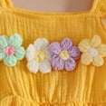 thumbnail image 6 of WRKEKC Girls 2 piece Outfits Double Flutter Sleeve Straps Top and Lace Bow Hem Shorts Set for 3-24 Months, 6 of 8