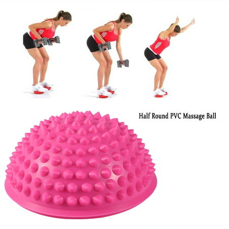 HERCHR Fitness Ball, Massage Balls, Half Round PVC Massage Ball Yoga Balls Fitness Exercise Gym Massager 5