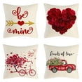 thumbnail image 2 of TIMIFIS Valentines Pillow Covers 18x18 Inches 1PCValentines Decorations Series Cushion Cover Case Pillow Custom Zippered Square Pillowcase, 2 of 7