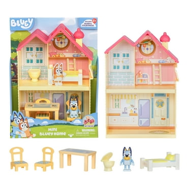 Bluey Mini Home Playset, Includes Bluey Figure With 5 Play Pieces , Toddler Toy