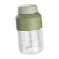 thumbnail image 1 of Vaso de batidora portátil, botella deportiva recargable por USB, batidos, Mini vaso de batidora, exprimidor eléctrico para oficina, deportes al aire Tapa única verde, 1 of 9