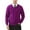 Purple, variant on Kallspin Men's V Neck Sweater Cotton Relaxed Fit Long Sleeve Knit Lightweight Pullover(Navy Blue,2X-Large)