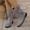 Light Gray, variant on YOUYEDIAN Boots for Women Low Block Heel Versatile Mid Calf Comfy Fashion Double Buckle Deco Boots Outdoor Casual Round Toe Shoes