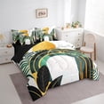 thumbnail image 3 of Feelyou Teen Geometric Stripes Twin Bedding Sets 7-Piece, Minimalst Minimalism Bedding Comforter Set, Chic Abstract Ombre Reversible Sheet Sets, Super Cozy Room Decor, 3 of 7