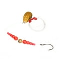 thumbnail image 3 of Mack's Lure Wedding Ring Spinner Classic Series Hammered Brass Flo Orange 4, 3 of 4