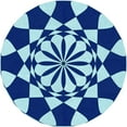 thumbnail image 1 of Ahgly Company Indoor Round Patterned Blueberry Blue Area Rugs, 6' Round, 1 of 6