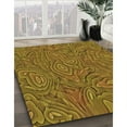 thumbnail image 3 of Ahgly Tapis Rond Lavable en Machine Intérieur Transitionnel Brun Bronze Foncé, 4 Pieds Rond, 3 of 7
