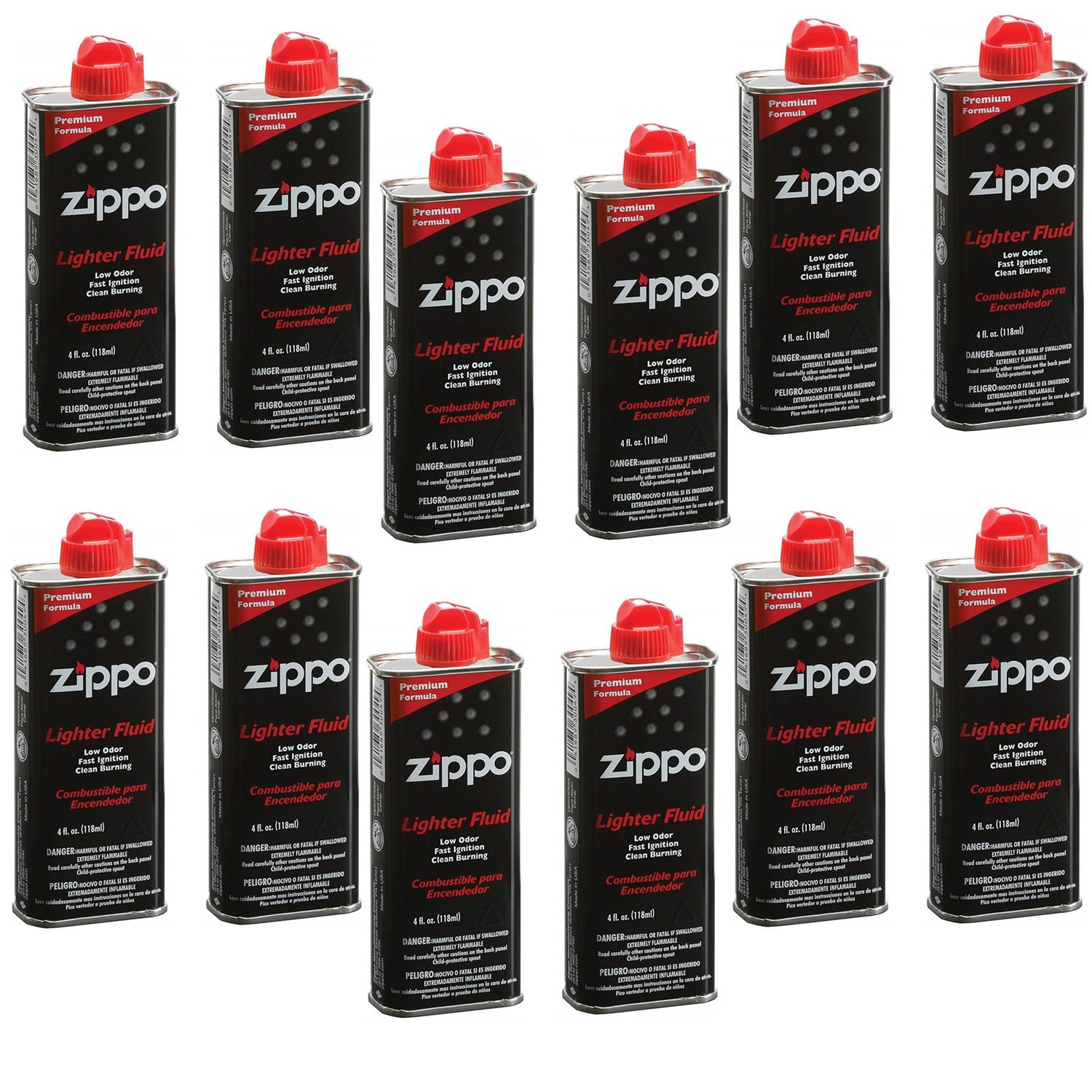 Zippo Lighter Fuel Fluid 4 oz (118ml) 12 pack