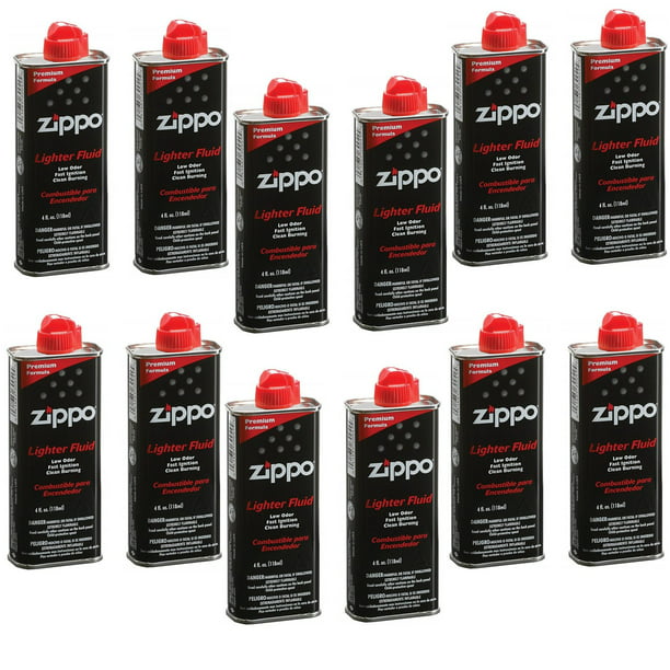 Zippo Lighter Fuel Fluid 4 oz (118ml) - 12 pack