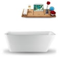 thumbnail image 2 of 70" Streamline N-1220-67FSWH-FM Freestanding Tub and Tray With Internal Drain, 2 of 5