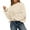 Beige, variant on FreshPretty Women's Oversized Sweater Crewneck Long Sleeve Fuzzy Knit Chunky Pullover Sweaters Fall Winter Trendy Outfits