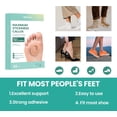 thumbnail image 2 of Welnove 42pcs Felt Callus Cushion Pads , Protects from Rubbing on Shoes, Helps Reduce and Heel Pain,Oval Shape, 2 of 7