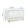 thumbnail image 6 of Delta Children Poppy 4-in-1 Convertible Crib - Greenguard Gold Certified, Bianca White/Natural, 6 of 10
