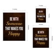 thumbnail image 7 of Designs ByLITA Be With Someone That Makes You Happy, 8 x 10 Wooden Framed Wall Art Print | Positive Motivational Decor, 7 of 7