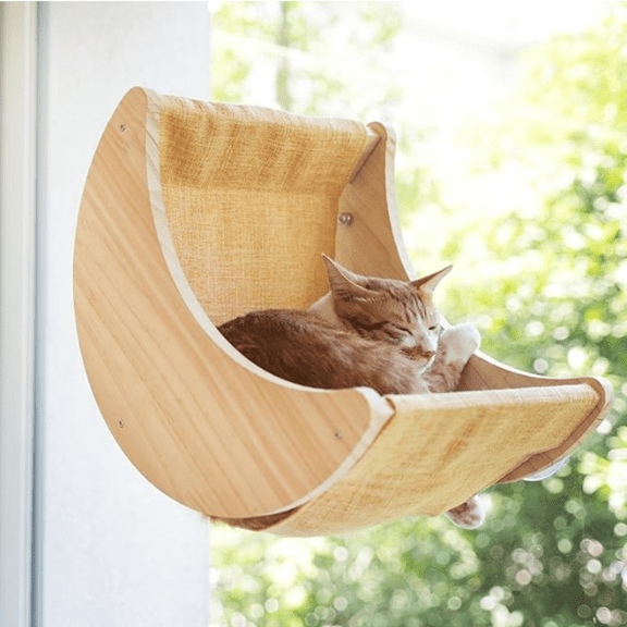 Window Cat Beds for Indoor Cats Perches Moon Shelves Mounted with Strong Suction Cups Cat Window Seat for S p and Watch Birds