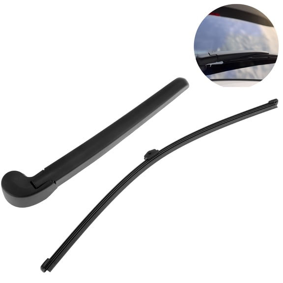 Unique Bargains Rear Window Wiper Arm Blade Set for Audi A4 2009-2015 No.8K9955407 Durable PBT Material Windshield Wiper Arm Black 1 set