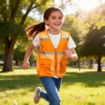 thumbnail image 6 of Purcolt Boys High Visibility Mesh Vests Summer Casual Reflective Full Zipper Safety Vest Sleeveless Jackets with Pockets for Outdoor Cycling Skiing, 6 of 9