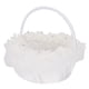 thumbnail image 1 of Blantye Canasta de Flores para niña de Boda Elegante y Liviana de con Canasta de Dulces Decorada en satén Blanco, 1 of 12