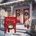thumbnail image 5 of Christmas Snow Snowman Garden Flag Winter Snowflake Yard Flag 12x18 Inch Double Sided Red Cardinal Birds House Banner Merry Xmas Poinsettia Happy Holiday Wall Banners Farmhouse Outdoor Decor, 5 of 5