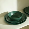 thumbnail image 6 of Stone Lain Orbit 12-Piece Dinnerware Set Stoneware, Green, 6 of 6